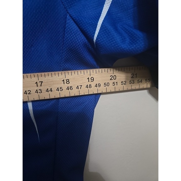 Maks Men's Cycling Jersey Medium Blue MTB Road Bike Short Sleeve Performance - Picture 7 of 16